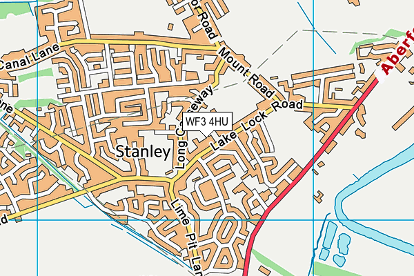 WF3 4HU map - OS VectorMap District (Ordnance Survey) WF3 4HU map - OS VectorMap District (Ordnance Survey)