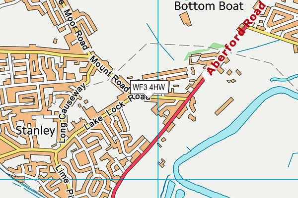 WF3 4HW map - OS VectorMap District (Ordnance Survey) WF3 4HW map - OS VectorMap District (Ordnance Survey)