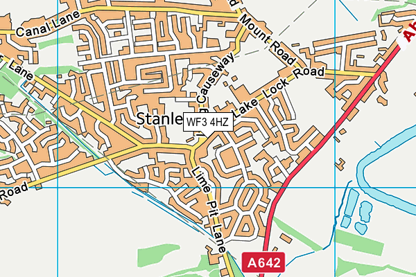 WF3 4HZ map - OS VectorMap District (Ordnance Survey) WF3 4HZ map - OS VectorMap District (Ordnance Survey)