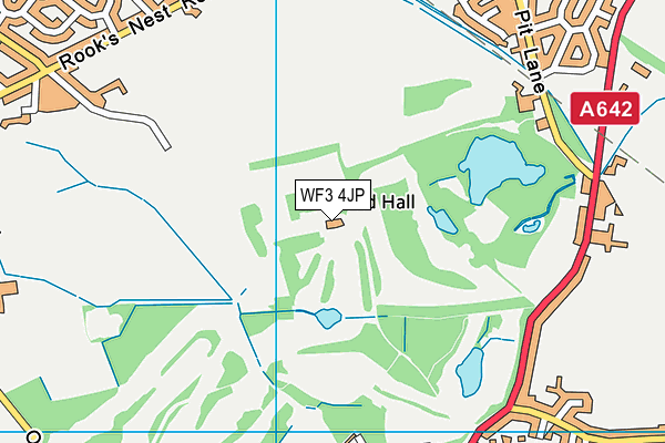 WF3 4JP map - OS VectorMap District (Ordnance Survey) WF3 4JP map - OS VectorMap District (Ordnance Survey)