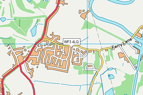 WF3 4LQ map - OS VectorMap District (Ordnance Survey) WF3 4LQ map - OS VectorMap District (Ordnance Survey)