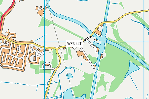 WF3 4LT map - OS VectorMap District (Ordnance Survey) WF3 4LT map - OS VectorMap District (Ordnance Survey)