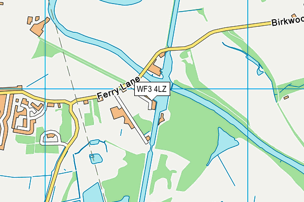 WF3 4LZ map - OS VectorMap District (Ordnance Survey) WF3 4LZ map - OS VectorMap District (Ordnance Survey)