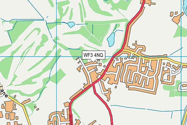 WF3 4NQ map - OS VectorMap District (Ordnance Survey) WF3 4NQ map - OS VectorMap District (Ordnance Survey)