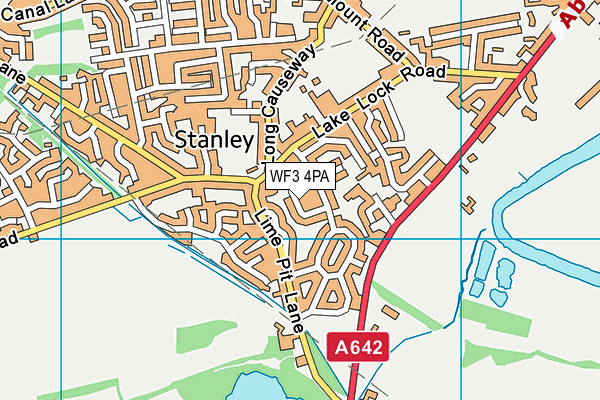 WF3 4PA map - OS VectorMap District (Ordnance Survey) WF3 4PA map - OS VectorMap District (Ordnance Survey)