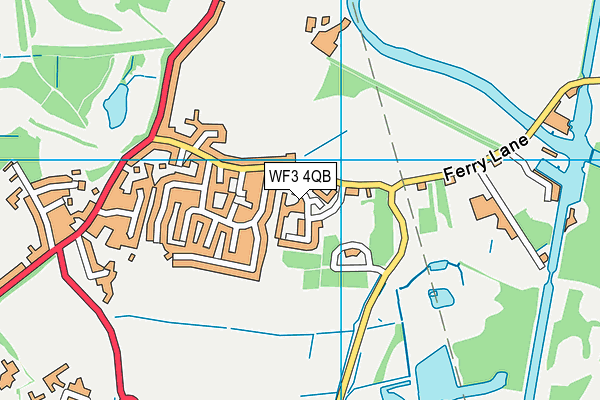 WF3 4QB map - OS VectorMap District (Ordnance Survey) WF3 4QB map - OS VectorMap District (Ordnance Survey)