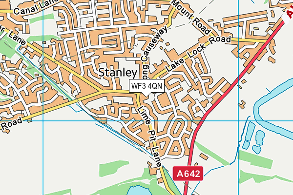 WF3 4QN map - OS VectorMap District (Ordnance Survey) WF3 4QN map - OS VectorMap District (Ordnance Survey)