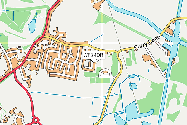 WF3 4QR map - OS VectorMap District (Ordnance Survey) WF3 4QR map - OS VectorMap District (Ordnance Survey)