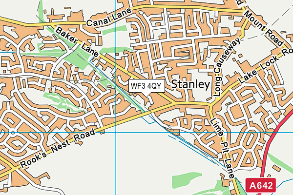 WF3 4QY map - OS VectorMap District (Ordnance Survey) WF3 4QY map - OS VectorMap District (Ordnance Survey)