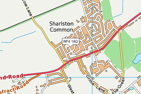 WF4 1AQ map - OS VectorMap District (Ordnance Survey) WF4 1AQ map - OS VectorMap District (Ordnance Survey)
