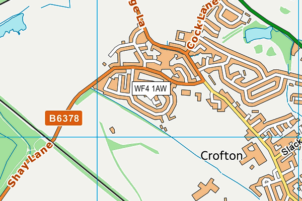 WF4 1AW map - OS VectorMap District (Ordnance Survey) WF4 1AW map - OS VectorMap District (Ordnance Survey)