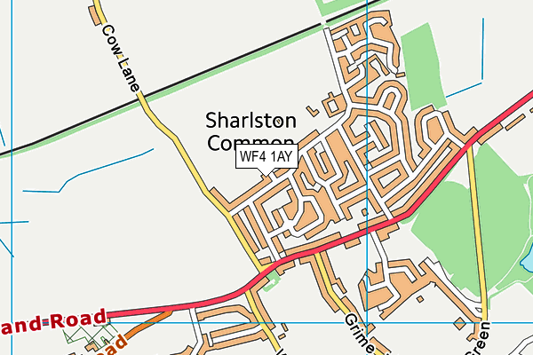 WF4 1AY map - OS VectorMap District (Ordnance Survey) WF4 1AY map - OS VectorMap District (Ordnance Survey)