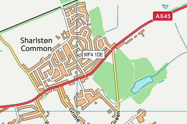WF4 1DE map - OS VectorMap District (Ordnance Survey) WF4 1DE map - OS VectorMap District (Ordnance Survey)