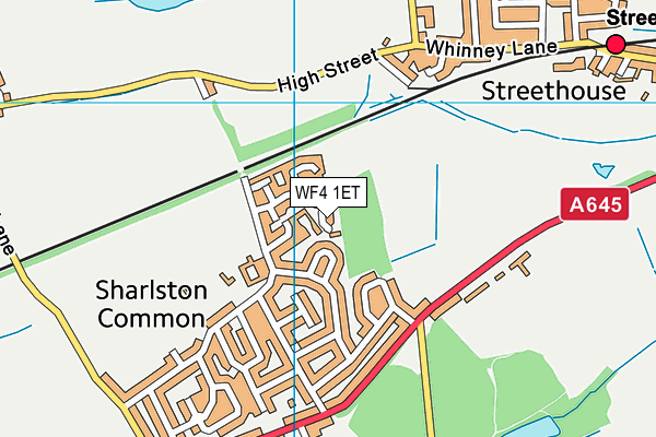 WF4 1ET map - OS VectorMap District (Ordnance Survey) WF4 1ET map - OS VectorMap District (Ordnance Survey)