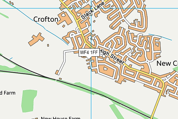 WF4 1FF map - OS VectorMap District (Ordnance Survey) WF4 1FF map - OS VectorMap District (Ordnance Survey)
