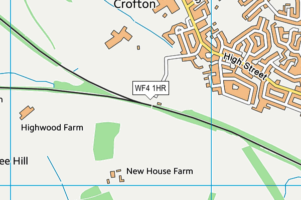 WF4 1HR map - OS VectorMap District (Ordnance Survey) WF4 1HR map - OS VectorMap District (Ordnance Survey)