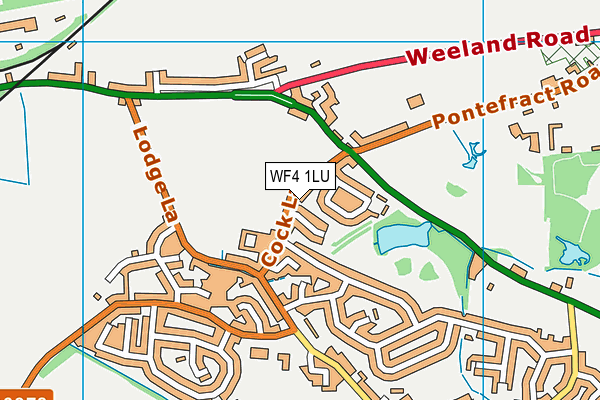 WF4 1LU map - OS VectorMap District (Ordnance Survey) WF4 1LU map - OS VectorMap District (Ordnance Survey)