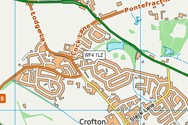 WF4 1LZ map - OS VectorMap District (Ordnance Survey) WF4 1LZ map - OS VectorMap District (Ordnance Survey)