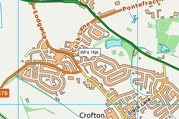 WF4 1NA map - OS VectorMap District (Ordnance Survey) WF4 1NA map - OS VectorMap District (Ordnance Survey)