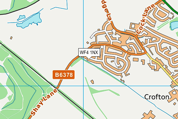 WF4 1NX map - OS VectorMap District (Ordnance Survey) WF4 1NX map - OS VectorMap District (Ordnance Survey)