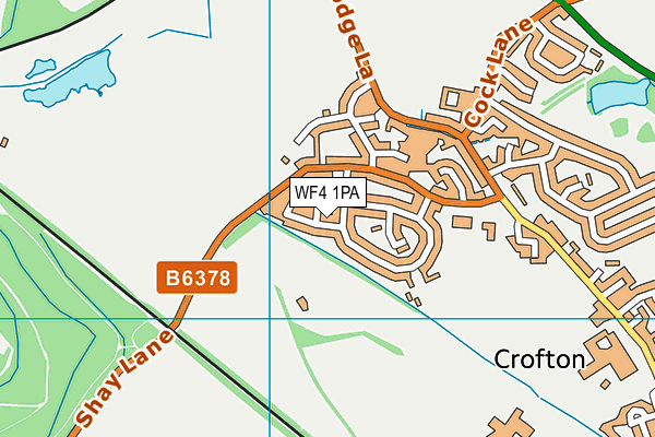WF4 1PA map - OS VectorMap District (Ordnance Survey) WF4 1PA map - OS VectorMap District (Ordnance Survey)