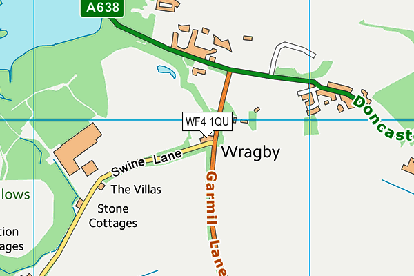 WF4 1QU map - OS VectorMap District (Ordnance Survey)