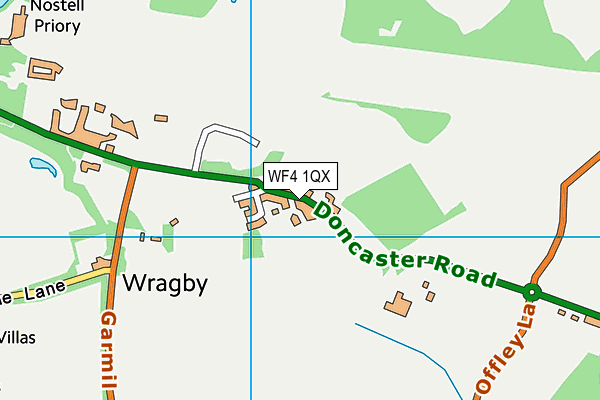 WF4 1QX map - OS VectorMap District (Ordnance Survey) WF4 1QX map - OS VectorMap District (Ordnance Survey)