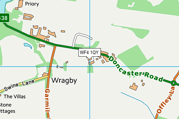WF4 1QY map - OS VectorMap District (Ordnance Survey) WF4 1QY map - OS VectorMap District (Ordnance Survey)