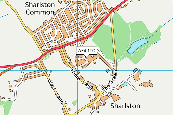 WF4 1TQ map - OS VectorMap District (Ordnance Survey) WF4 1TQ map - OS VectorMap District (Ordnance Survey)