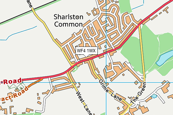 WF4 1WX map - OS VectorMap District (Ordnance Survey) WF4 1WX map - OS VectorMap District (Ordnance Survey)