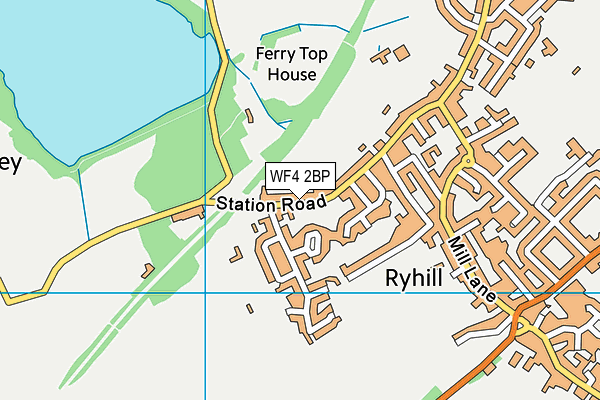 WF4 2BP map - OS VectorMap District (Ordnance Survey)