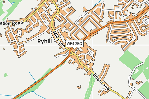 WF4 2BQ map - OS VectorMap District (Ordnance Survey) WF4 2BQ map - OS VectorMap District (Ordnance Survey)