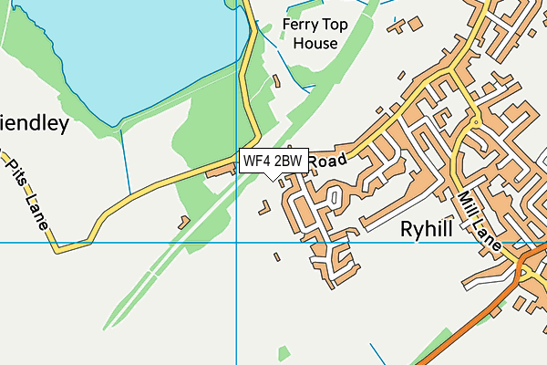 WF4 2BW map - OS VectorMap District (Ordnance Survey) WF4 2BW map - OS VectorMap District (Ordnance Survey)