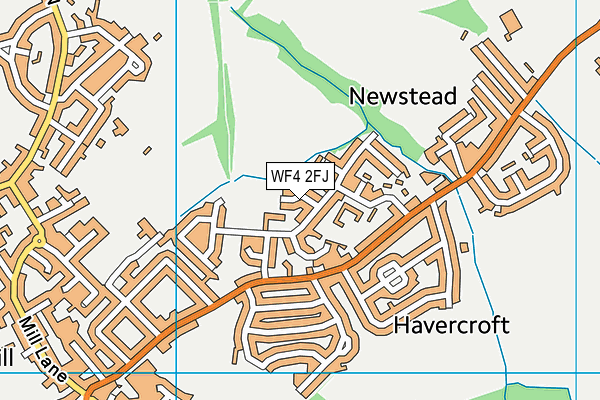 WF4 2FJ map - OS VectorMap District (Ordnance Survey) WF4 2FJ map - OS VectorMap District (Ordnance Survey)