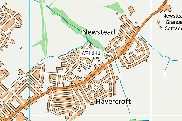 WF4 2HU map - OS VectorMap District (Ordnance Survey) WF4 2HU map - OS VectorMap District (Ordnance Survey)