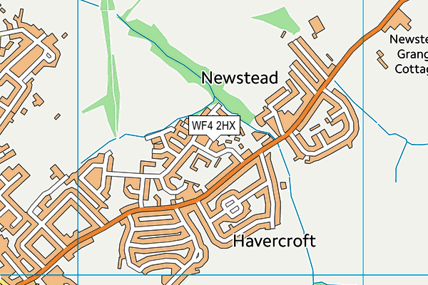 WF4 2HX map - OS VectorMap District (Ordnance Survey) WF4 2HX map - OS VectorMap District (Ordnance Survey)