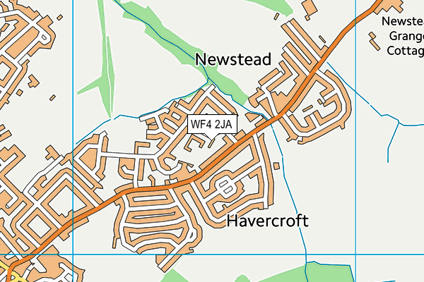 WF4 2JA map - OS VectorMap District (Ordnance Survey) WF4 2JA map - OS VectorMap District (Ordnance Survey)