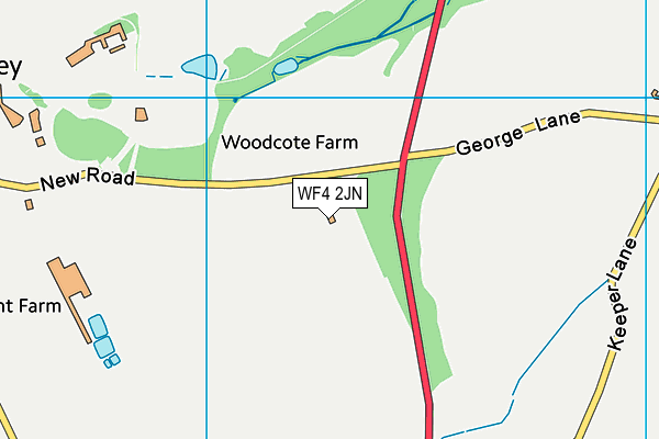 WF4 2JN map - OS VectorMap District (Ordnance Survey) WF4 2JN map - OS VectorMap District (Ordnance Survey)