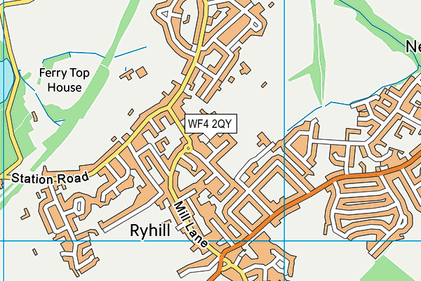 WF4 2QY map - OS VectorMap District (Ordnance Survey) WF4 2QY map - OS VectorMap District (Ordnance Survey)