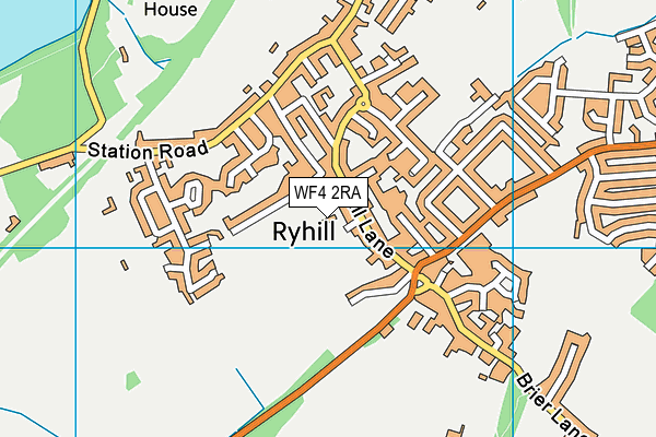 WF4 2RA map - OS VectorMap District (Ordnance Survey) WF4 2RA map - OS VectorMap District (Ordnance Survey)