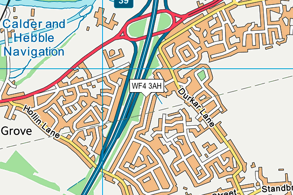 WF4 3AH map - OS VectorMap District (Ordnance Survey) WF4 3AH map - OS VectorMap District (Ordnance Survey)