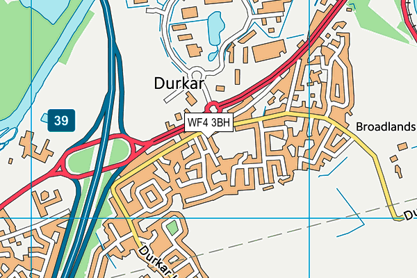 WF4 3BH map - OS VectorMap District (Ordnance Survey) WF4 3BH map - OS VectorMap District (Ordnance Survey)