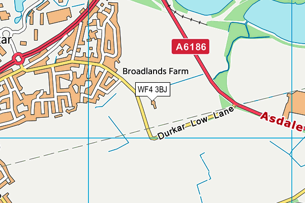 WF4 3BJ map - OS VectorMap District (Ordnance Survey) WF4 3BJ map - OS VectorMap District (Ordnance Survey)