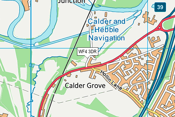 WF4 3DR map - OS VectorMap District (Ordnance Survey) WF4 3DR map - OS VectorMap District (Ordnance Survey)