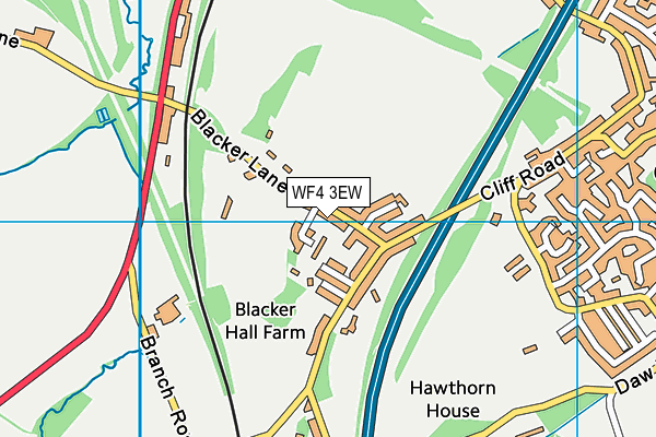 WF4 3EW map - OS VectorMap District (Ordnance Survey) WF4 3EW map - OS VectorMap District (Ordnance Survey)
