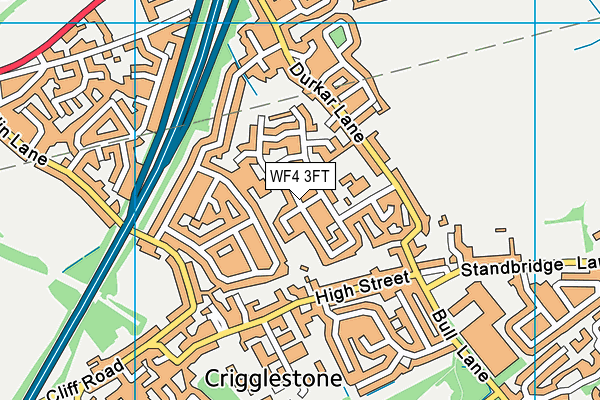 WF4 3FT map - OS VectorMap District (Ordnance Survey) WF4 3FT map - OS VectorMap District (Ordnance Survey)