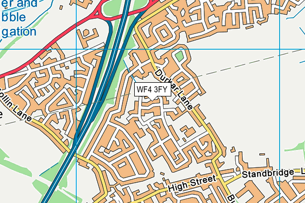 WF4 3FY map - OS VectorMap District (Ordnance Survey) WF4 3FY map - OS VectorMap District (Ordnance Survey)