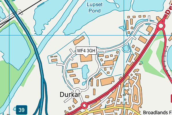 WF4 3GH map - OS VectorMap District (Ordnance Survey) WF4 3GH map - OS VectorMap District (Ordnance Survey)