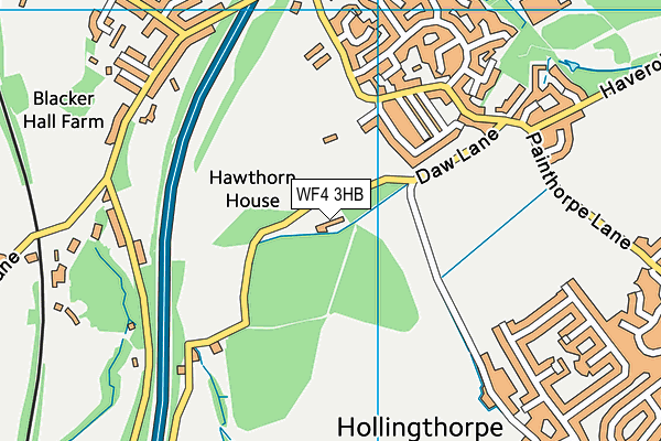 WF4 3HB map - OS VectorMap District (Ordnance Survey) WF4 3HB map - OS VectorMap District (Ordnance Survey)