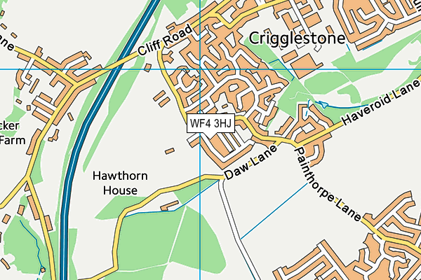 WF4 3HJ map - OS VectorMap District (Ordnance Survey) WF4 3HJ map - OS VectorMap District (Ordnance Survey)